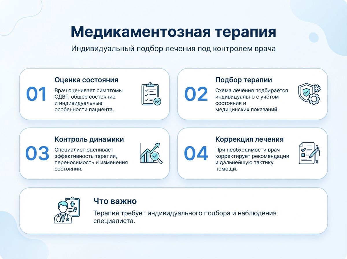 Лечение СДВГ в Сергаче у детей и взрослыхинфографика